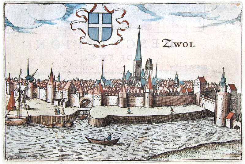 Gezicht op Zwolle 1613 Janssonius